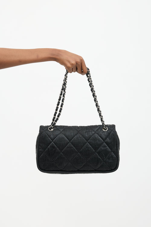 Chanel Coated Canvas Le Marais Flap Bag