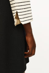 Chanel Cream & Black Sequin Camelia Blazer
