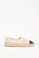 Chanel Multicolour Canvas CC Espadrille