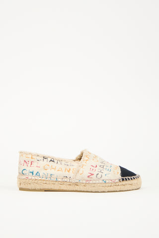 Chanel Multicolour Canvas CC Espadrille