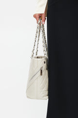Chanel 2006 Cream Cambon Cotton Club Tote Bag