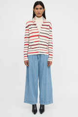 Chanel Spring 2020 Cashmere Striped Knit Jacket