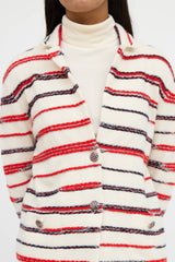 Chanel Spring 2020 Cashmere Striped Knit Jacket