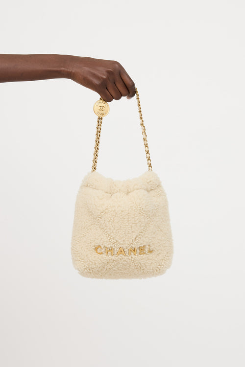 Chanel Shearling Mini 22 Bag