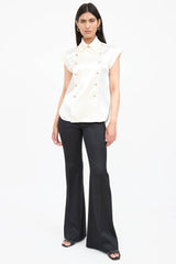 Chanel Double Breasted Military Shirt