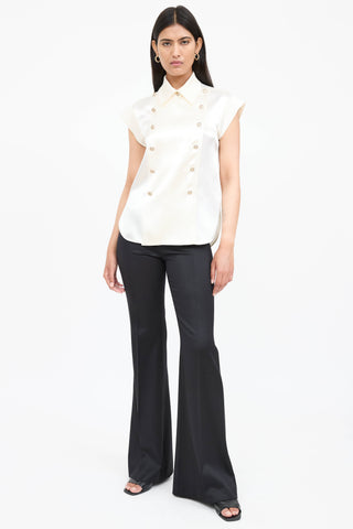 Chanel Double Breasted Military Shirt