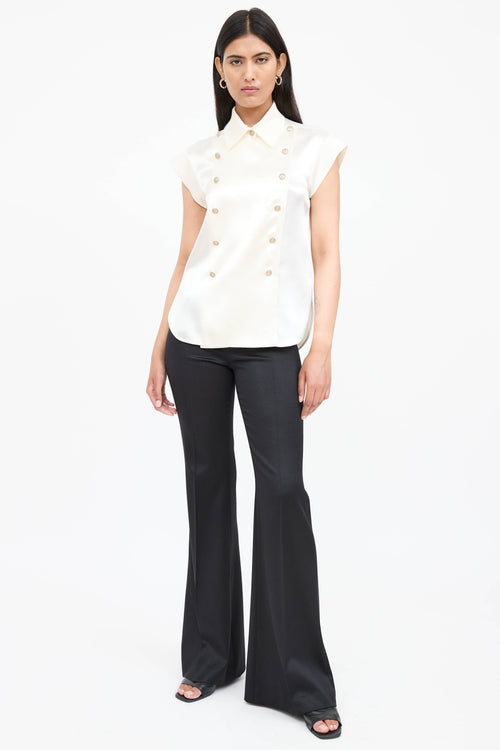 Chanel Double Breasted Military Shirt
