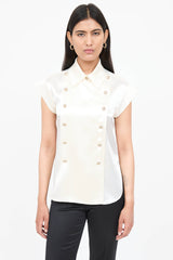 Chanel Double Breasted Military Shirt