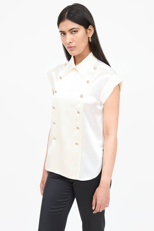 Chanel Double Breasted Military Shirt