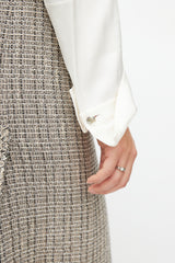 Chanel Cream Silk Shirt