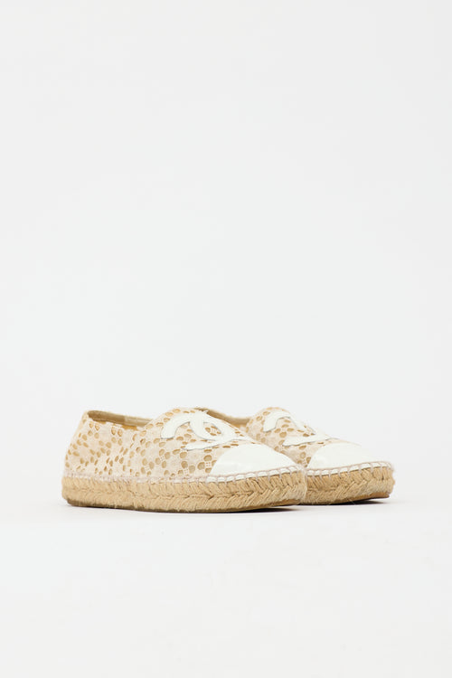 Chanel Crochet CC Espadrille