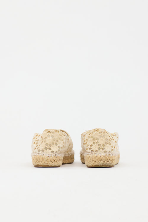 Chanel Crochet CC Espadrille