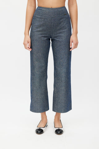 Chanel Cruise 2000 Mid Wash Wide Leg Jeans