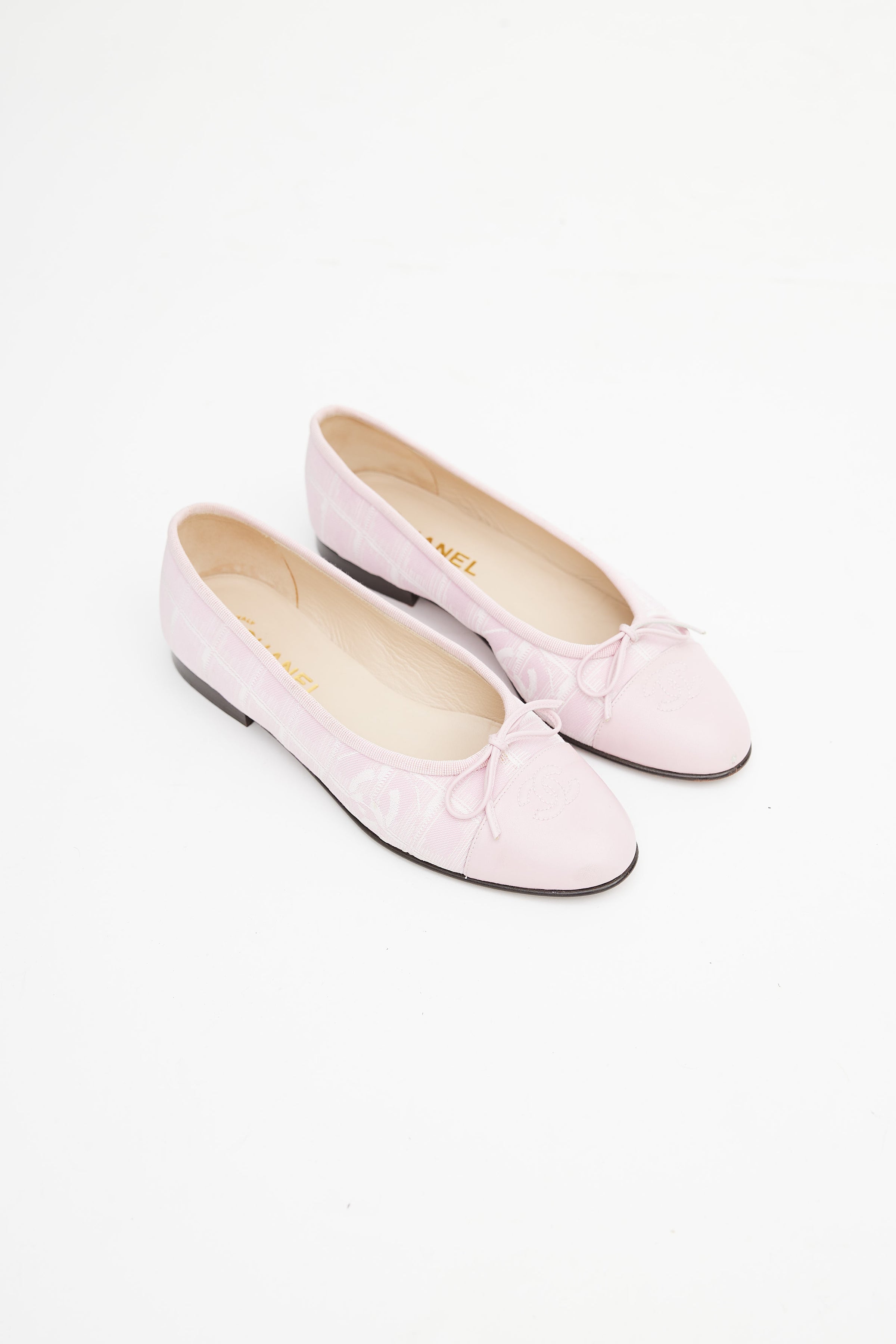 Chanel // Cruise 2004 Pink Canvas Ballet Flat – VSP Consignment