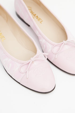 Chanel Cruise 2004 Pink Canvas Ballet Flat