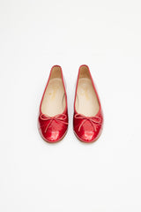 Chanel Cruise 2010 Red Patent Ballet Flat