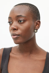 Chanel Cruise 2015 Black & White Flower Earring