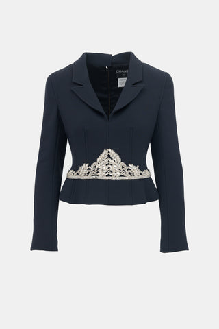 Chanel FW 2002 Wool Embellished Jacket