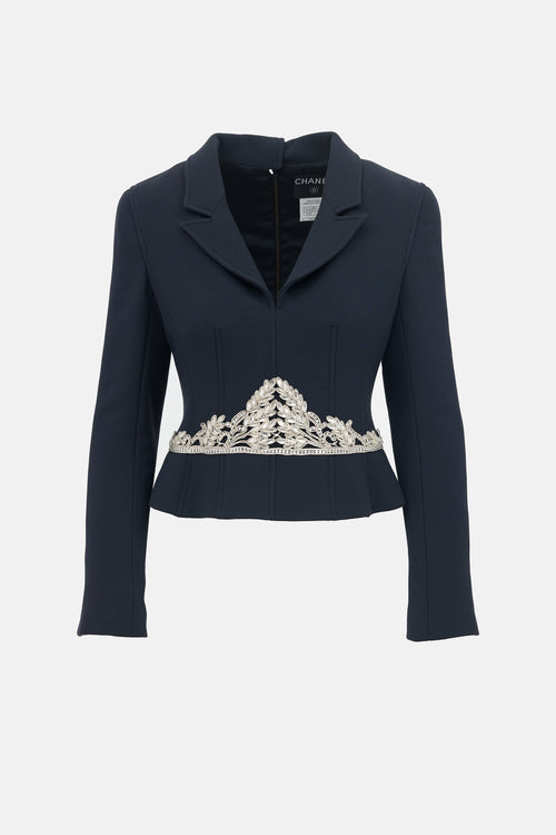 Chanel FW 2002 Wool Embellished Jacket