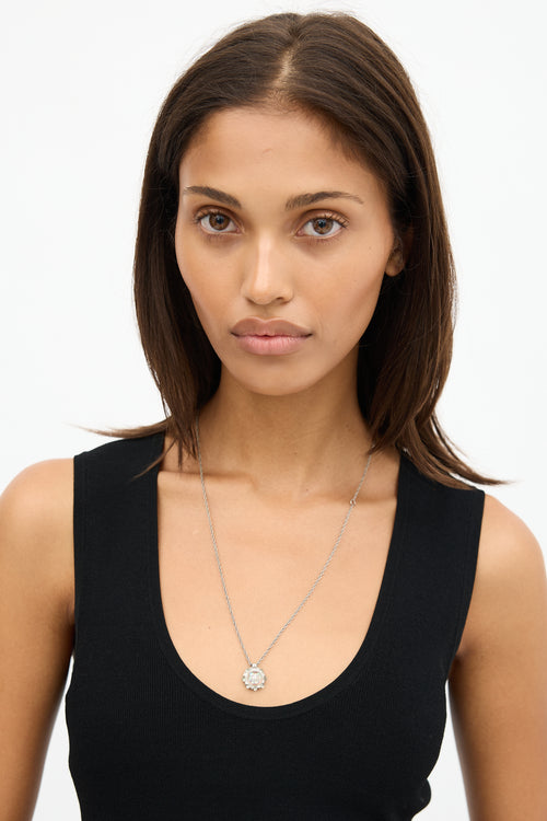 Chanel Cruise 2018 Resin CC Pendant Necklace