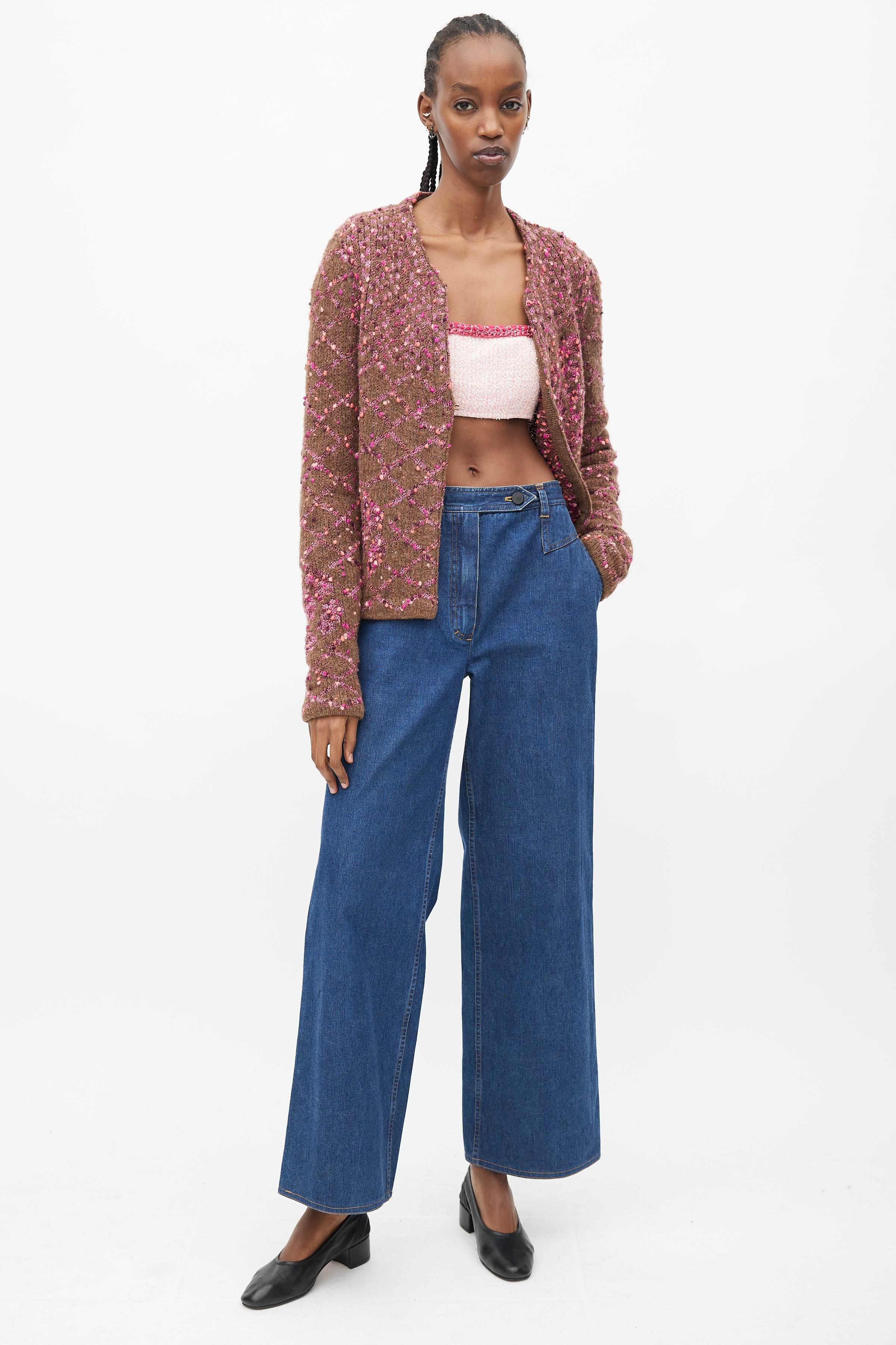 Chanel // Cruise 2021 Pink Tweed Crop Top – VSP Consignment