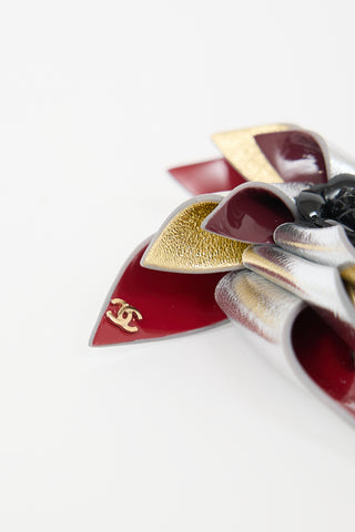 Chanel Cruise 2026 Leather Pinwheel CC Brooch