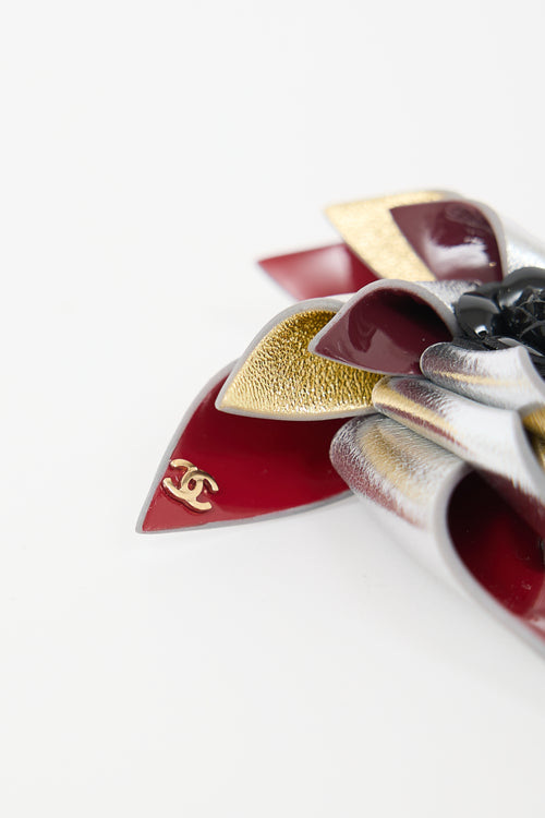 Chanel Cruise 2026 Leather Pinwheel CC Brooch