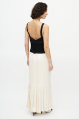 Chanel Cruise 2005 Black & Cream Silk Dress