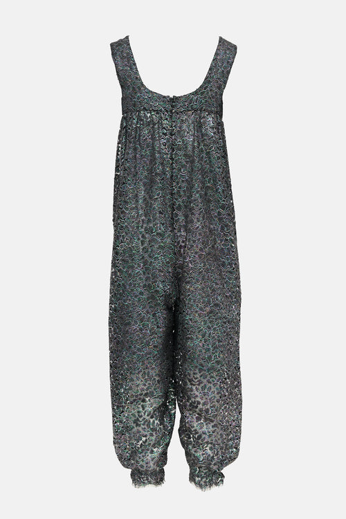 Chanel Cruise 2016 Iridescent Lace Jumpsuit