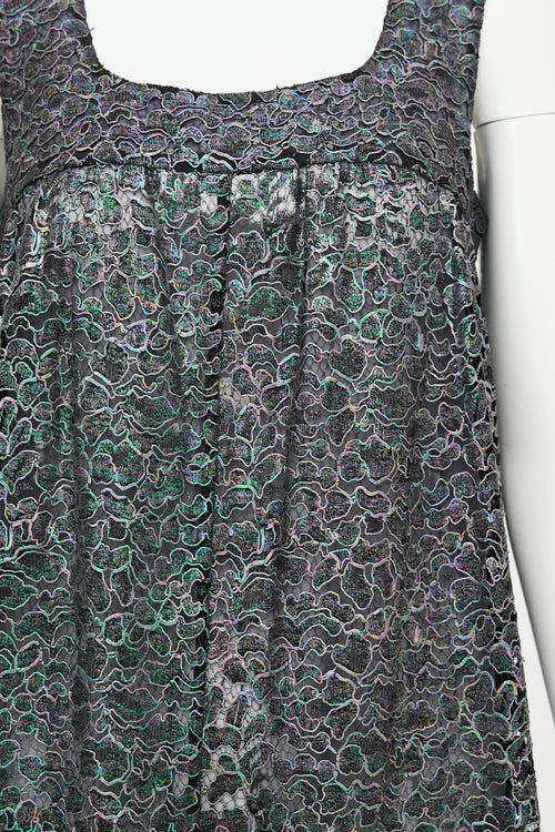 Chanel Cruise 2016 Iridescent Lace Jumpsuit