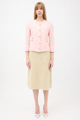 Chanel Cruise 2016 Tweed CC Button Jacket