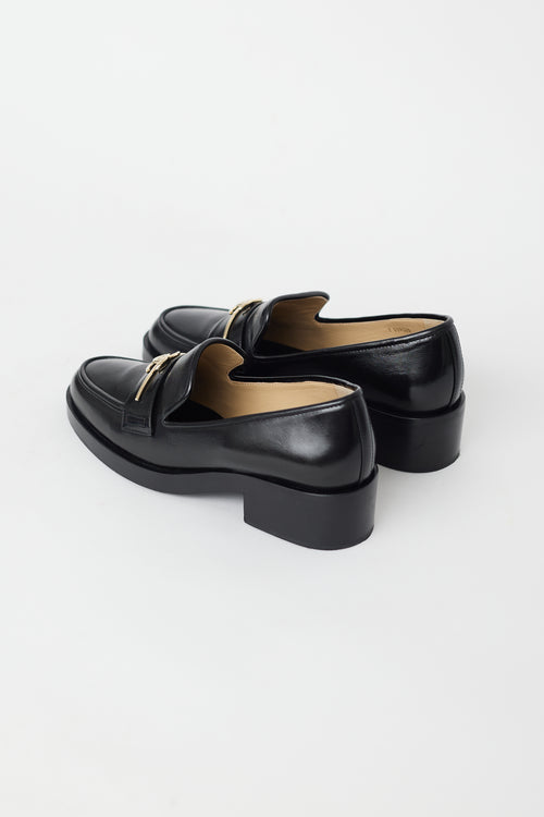 Chanel Cruise 2023 Black Patent CC Loafer