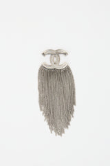 Chanel Crystal Chain CC Brooch