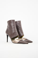 Chanel Leather Cut Out Boot