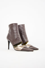 Chanel Leather Cut Out Boot