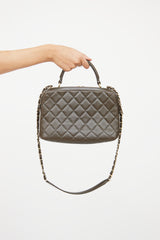 Chanel Dark Khaki Trendy CC Bowling Bag
