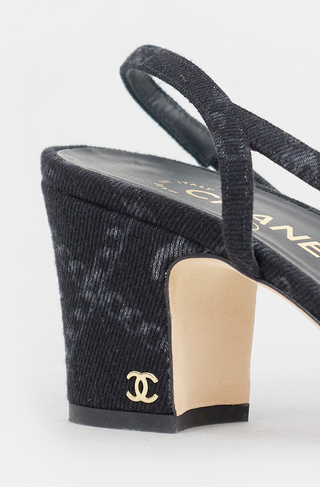 Chanel Denim CC Printed Pump
