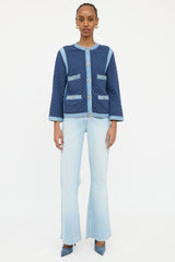 Chanel Blue S/S 2020 Denim Quilted Jacket