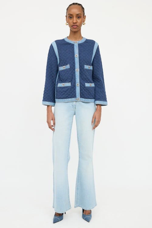 Chanel Blue S/S 2020 Denim Quilted Jacket