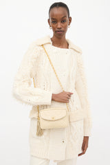 Chanel Early 1990s Beige Leather Bijoux Tassel Bag