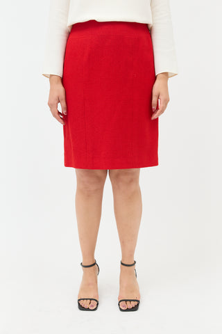 Chanel FW 1998 Knit Wool Skirt