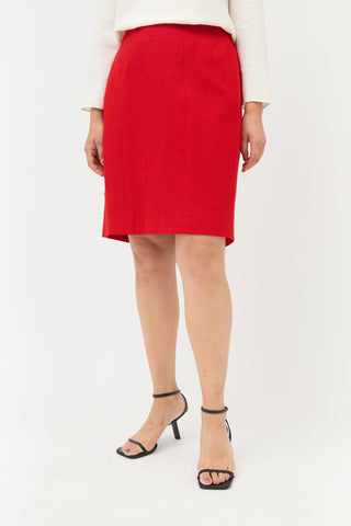 Chanel FW 1998 Knit Wool Skirt