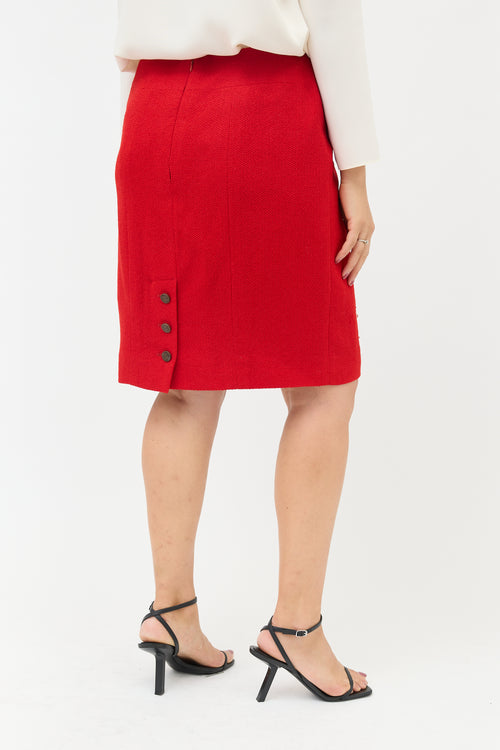 Chanel FW 1998 Knit Wool Skirt