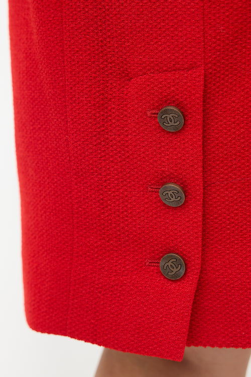 Chanel FW 1998 Knit Wool Skirt