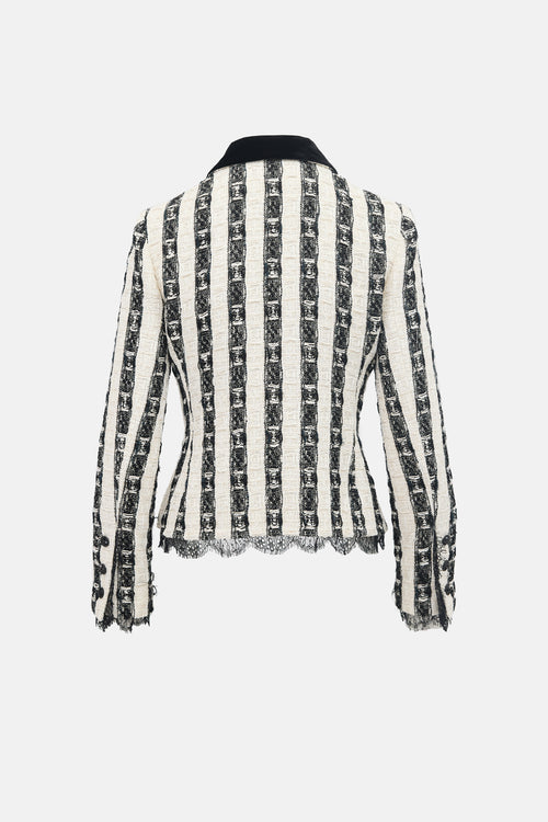 Chanel FW 2004 Tweed Embellished Jacket