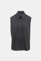 Chanel FW 2005 Black Sleeveless Shirt