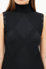 Chanel FW 2007 Black Argyle Co-Ord Set