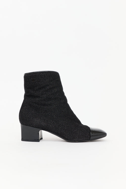Chanel FW 2017 Lurex CC Boot