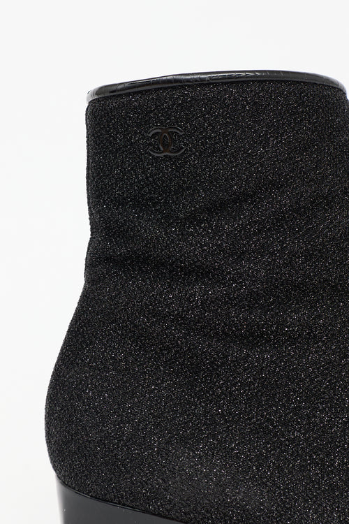 Chanel FW 2017 Lurex CC Boot