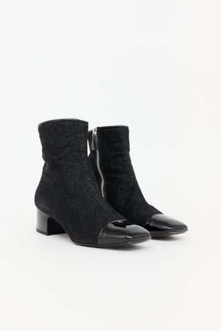 Chanel FW 2017 Lurex CC Boot